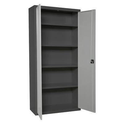 Proregal Stahlschrank AMEGO | HxBxT 180x60x40cm | 4x Fachboden | Grau-Anthrazit