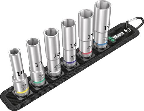 Wera Belt C Deep 1 Steckschlüsseleinsatz-Set 1/2 6teilig 05004565001