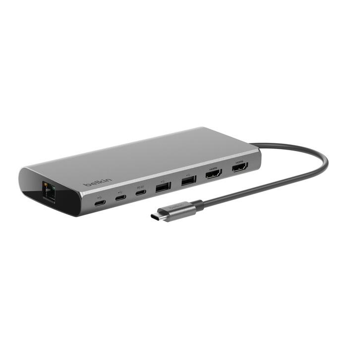 Belkin Connect Universal USB-C 8-in-1-Core-Hub für zwei Bildschirme INC015BTSGY-CZ
