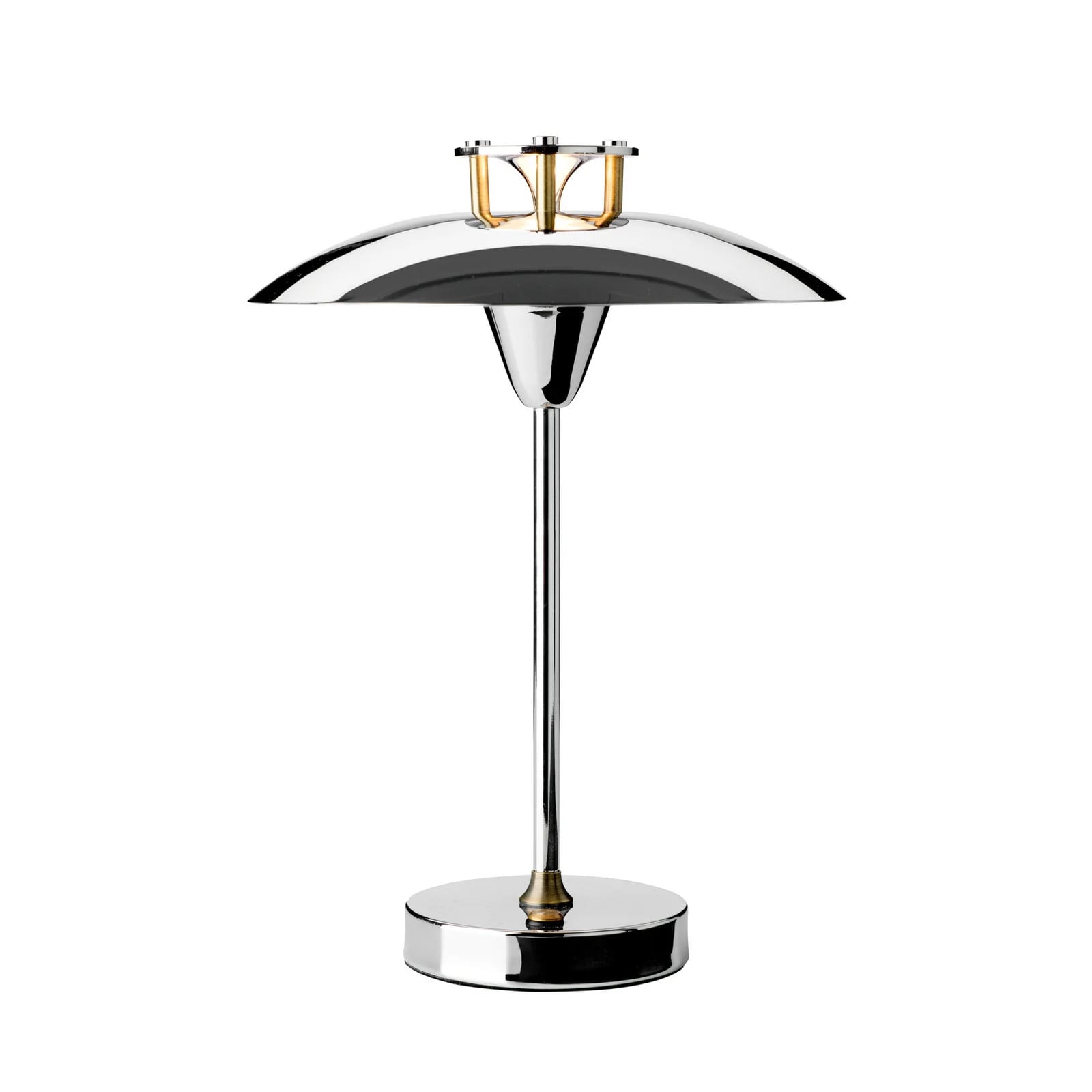 Halo Design MINI STEPP 1-2-3 oplaadbare LED-tafellamp, chroom, IP44