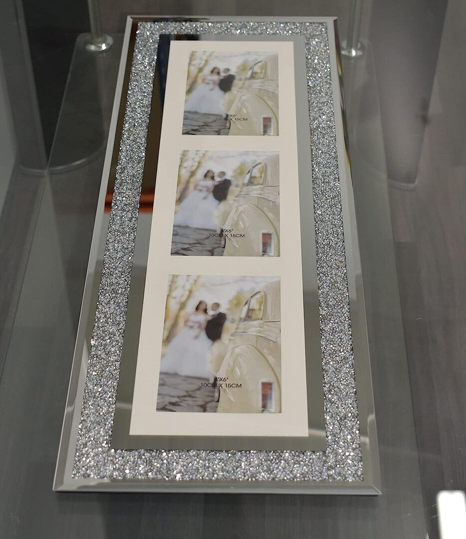 Fairmont Park Nesquehoning Silver Glass Collage Picture Frame Silver