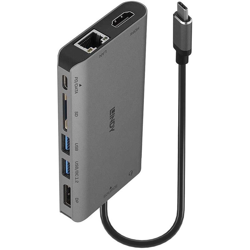 Lindy USB 3.2 Typ C Mini Dock 4K HDMI&DP PD 3.0 100W USB 3.2