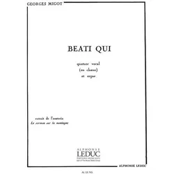 Beati qui pour 4 voix mixtes (choeur) et orgue partition, Fachbücher von Georges Migot
