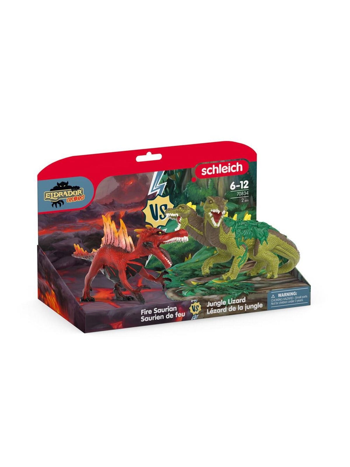 Schleich Feuer-Saurier vs. Dschungel-Echse