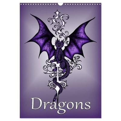 Dragons (Wall Calendar 2026 DIN A3 portrait), CALVENDO 12 Month Wall Calendar