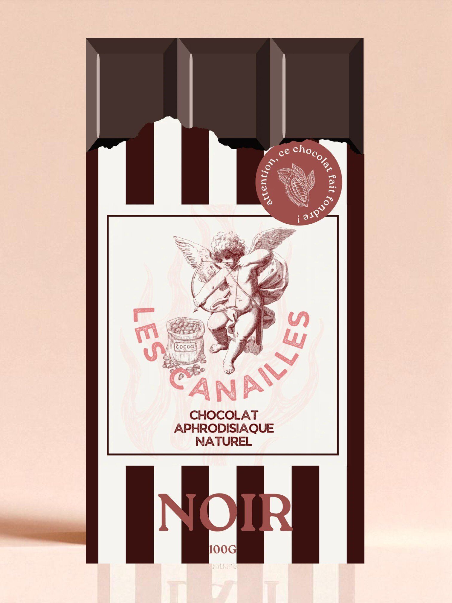 Les Canailles Tablette Aphrodisiaque Chocolat Noir - 100g