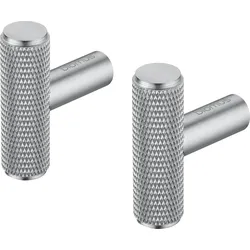 Rof Wandhaken länglich, silber, 2 St.