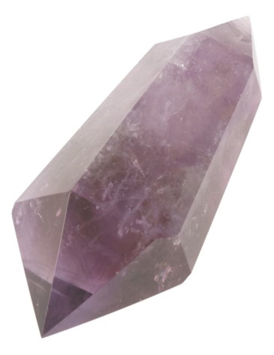 Gepolijste Amethist Dubbeleinder 60-80 gr.