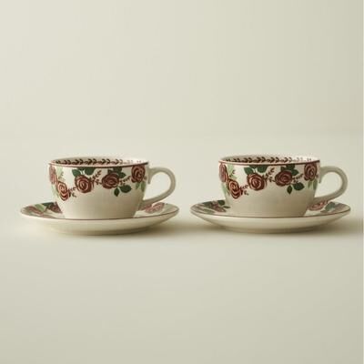 Bella Maison Rose Porcelain Tea Cup (Set of 2)