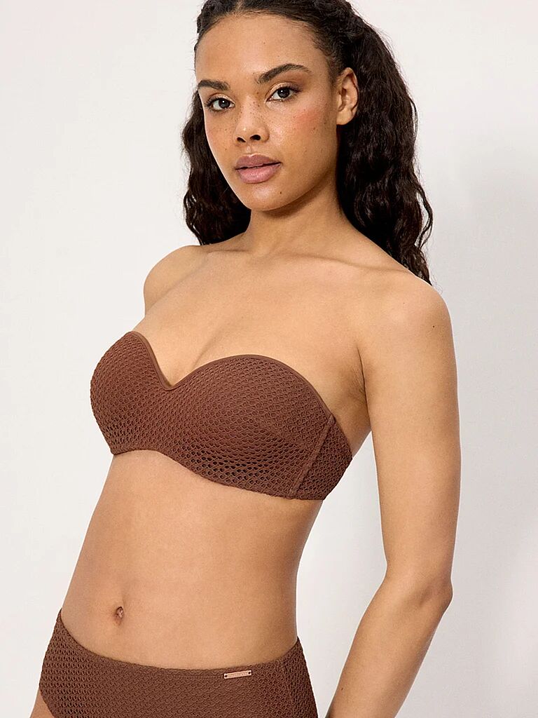 YSABEL MORA Damen Bikinioberteil Bandeau braun   80C W