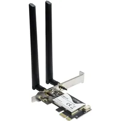 Intertech DMG-35 (Mini PCI Express), Netzwerkkarte, Schwarz, Silber