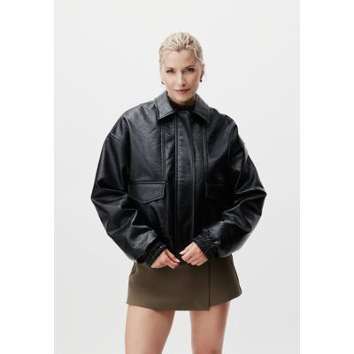 Blouson LEGER "Taira, LeGer by Lena Gercke", Damen, Gr. 34, schwarz, Obermaterial: 100% Baumwolle, oversize normal, elastischer Bund, Jacken Blouson