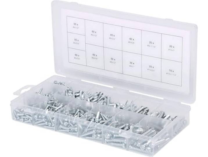 KS Tools 970.0420 Assortiment lenskopplaatschroeven, 550-dlg
