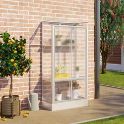 Vitavia Balkongewächshaus "Polis",aluminium eloxiert,