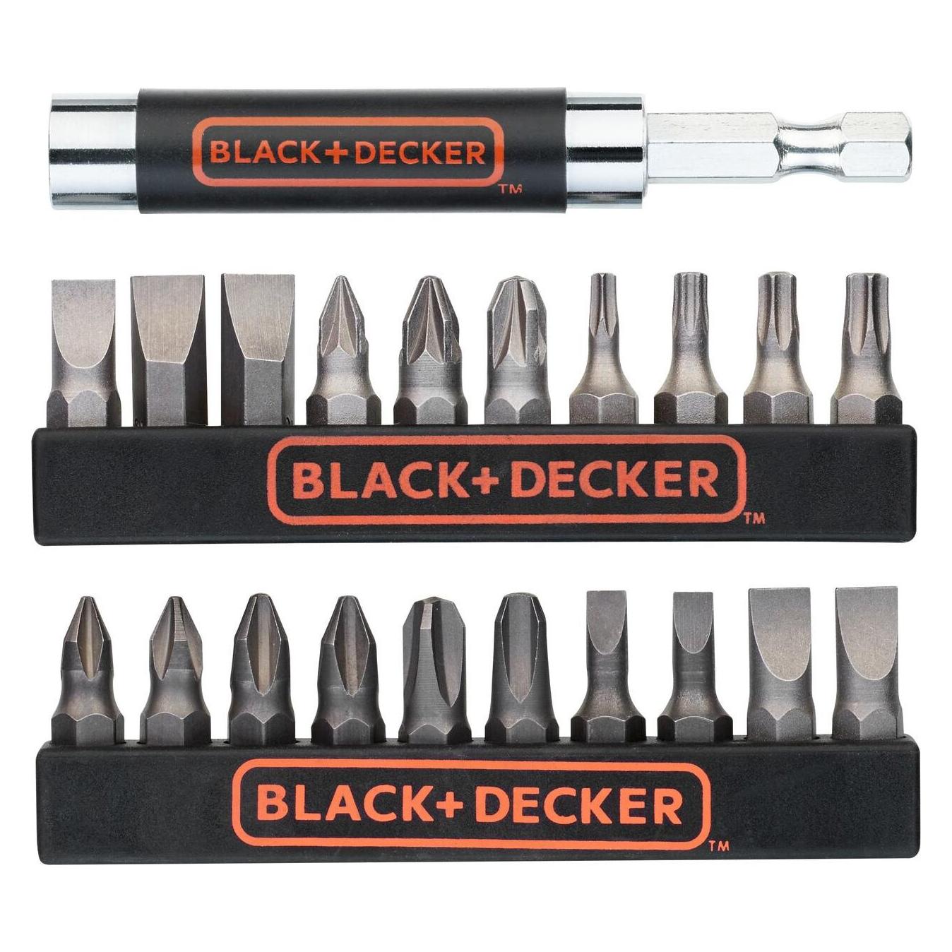 Black & Decker 20 screw.bits + magnet.drive guide (Kreuz sonstige) (A7074-XJ)