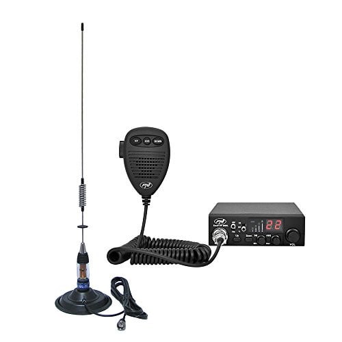 PNI Escort HP 8000L ASQ CB-radio set met PNI ML70 antenne en sigarettenaanstekeradapter