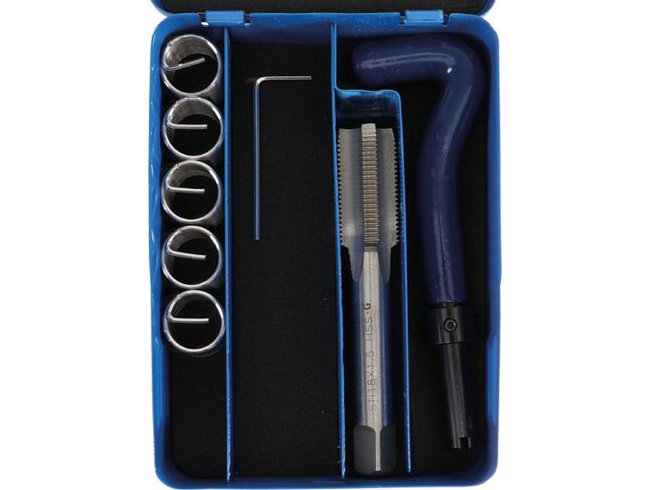 BGS Schroefdraad reparatieset M18 x 1\,5 7 delig