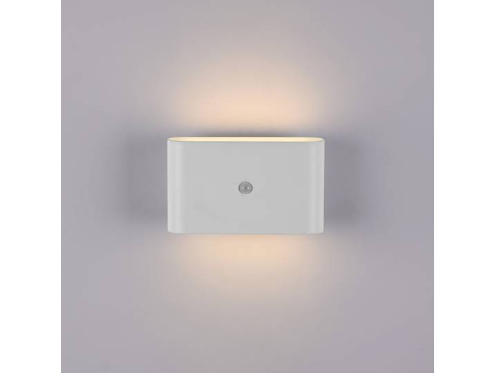 Applique LED à batterie 7 x 10 x 16cm Blanc/Blanc Fer laqué Polycarbonate LED Module LED