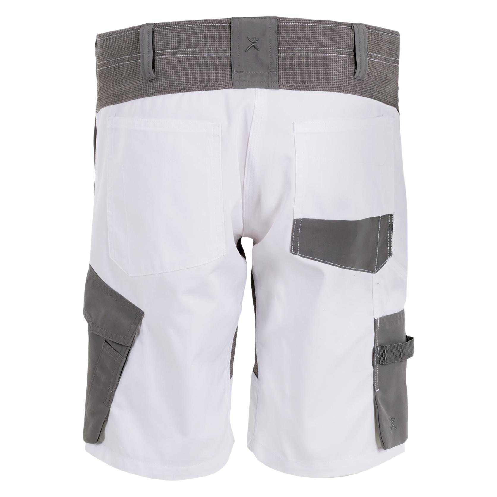 Planam Damen Shorts weiss/zink S M (M) (42960054)