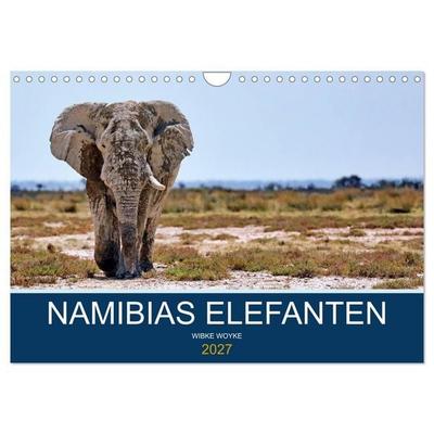 Namibias Elefanten (Wandkalender 2027 DIN A4 quer), CALVENDO Monatskalender