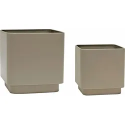 Cube Blumentöpfe braun 2 St.