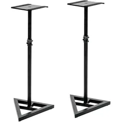 Omnitronic MO-5 (1 Paar, Ständer, Höhenverstellbar), Lautsprecher Ständer + Wandmontage, Schwarz