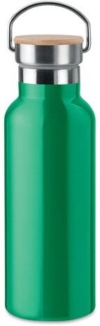 Flacon isotherme cadeau entreprise HELSINKI acier inoxydable vert