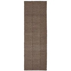JUTETEPPICH-LÄUFER geometrisch gemustert 66/200 cm