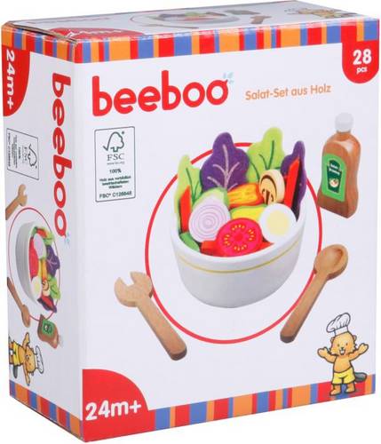 BEK Salat-Set aus Holz, 28 Teile