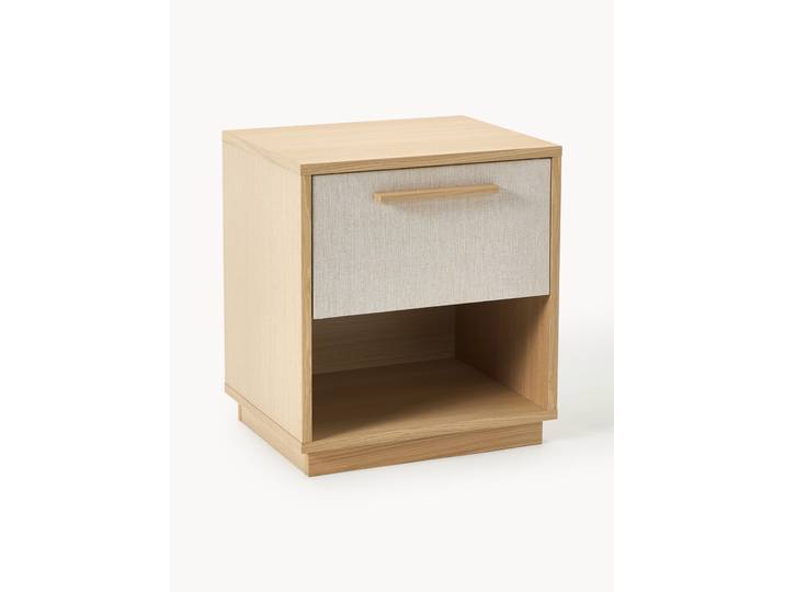 Holz-Nachttisch Wisp mit gepolsterter Front