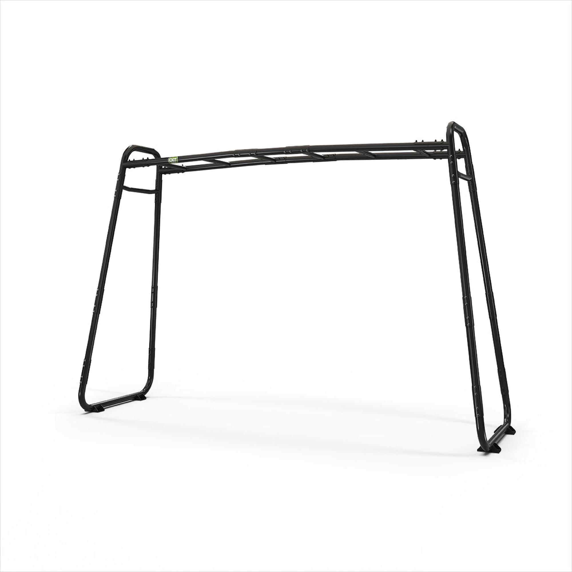 EXIT GetSet Monkeybar MB300, Monkey Bar Klettergerüst für Draußen, Spielgerät für Kinder, Schwarz