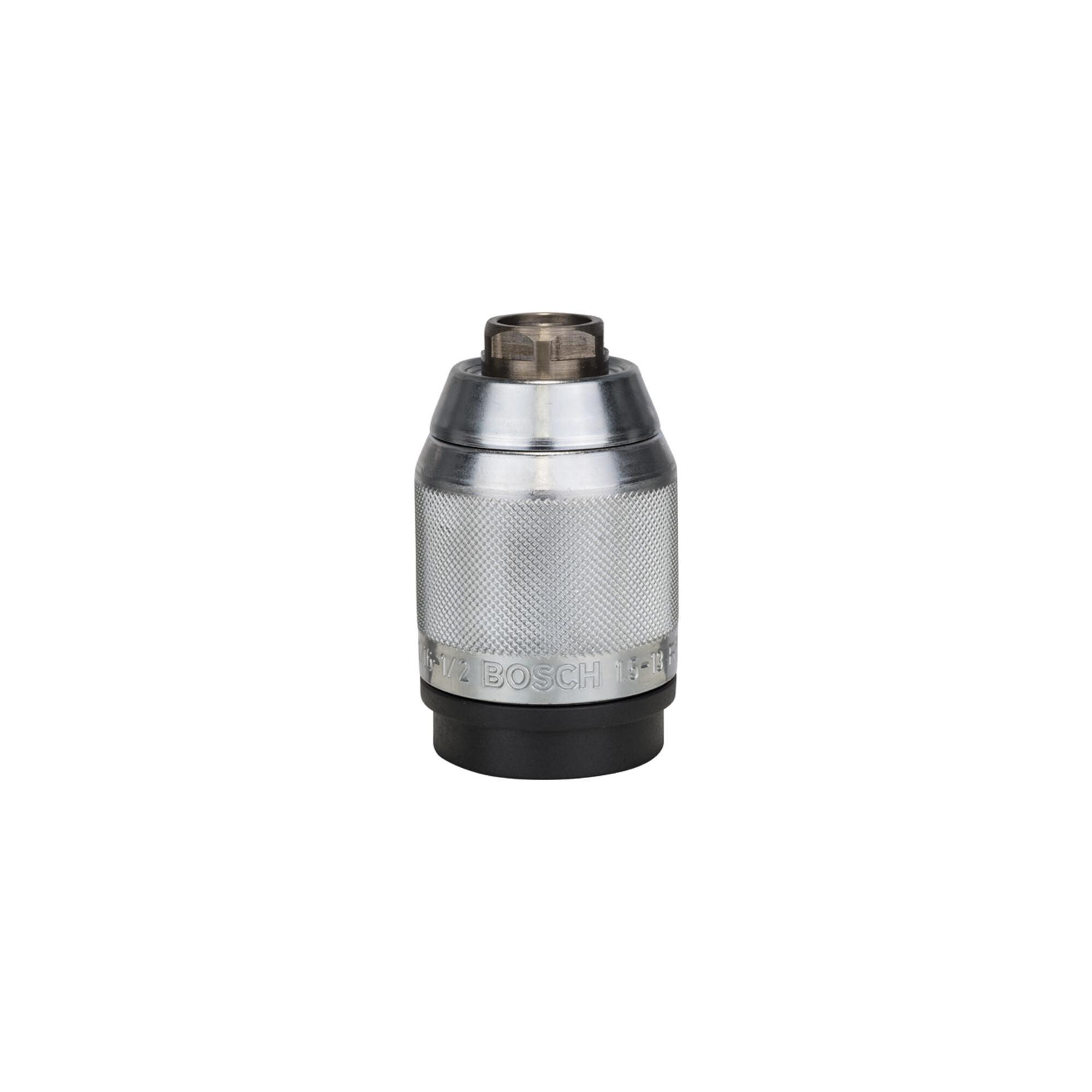 Bosch Professional Schnellspannbohrfutter mattverchromt 1,5 bis 13 mm 1/2 bis 20 | für Bohrmaschine GBM 1600 RE oder GBM 13-2 RE| mit Spannbereich von 1,5 bis 13 mm und Gewinde von 1/2 bis 20| 2608572150)