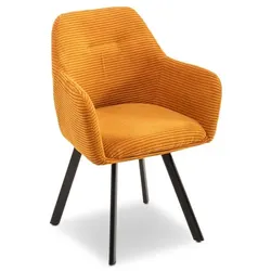 2er-Set BOOOM Stuhl Ardea Cord Gold