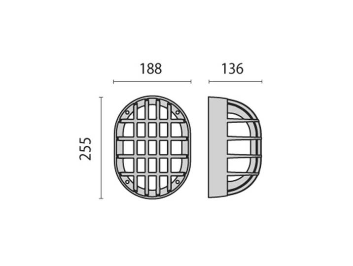 Performance in Lighting LED-Wandleuchte Eko+19/G metallic anthrazit 3.000K LED, schwarz, Aluminium