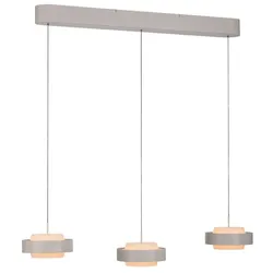 SCHÖNER WOHNEN-Kollektion LED-Pendelleuchte Elmo Alu, Eisen, Stahl & Metall Beige Sand