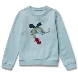 Tchibo - Kinder-Sweatshirt mit angerauter Innenseite - Baby - Gr. 50/56 - hellblau