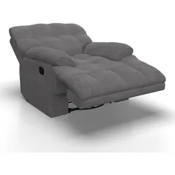 Sessel Natalie Dunkelgrau/ Cord Drehbar