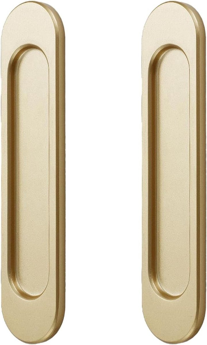 Wit zelfklevende verborgen schuifdeurgrepen voor meubels - 148 x 35 x 6 mm