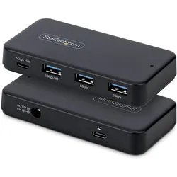 StarTech USB-C & USB-A Hub (USB-C, 4 Ports), Dockingstation + USB Hub, Schwarz