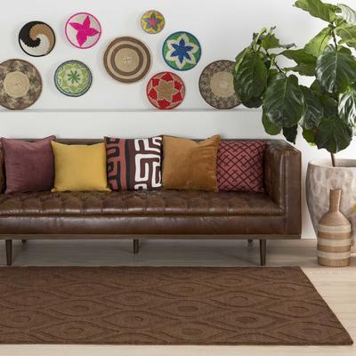 Surya "Hand-Woven Abi Tone-on-Tone Wool Rug - 2' 3"" x 14'"