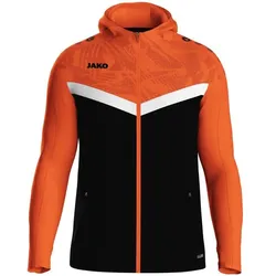 Jako JAKO Iconic Team Kapuzenjacke schwarz/neonorange 4XL