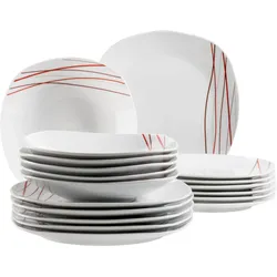 Mäser Tellerset 18-tlg. SENCILLA - B/H/T ca. 34.00x30.00x28.40