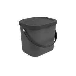 Rotho Müllsystem  Albula , grau , Kunststoff , Maße (cm): B: 23,5 H: 20,8 T: 20.0