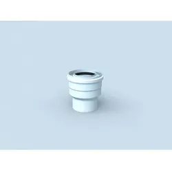 Bertrams Polyline LAS Kesselanschluss 41KA70-80 DN 70/100 auf DN 80/125, weiß