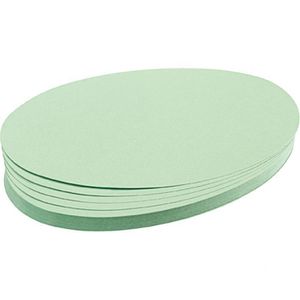 Franken UMZ 1119 19 Moderationskarten oval grün, 500 Stück