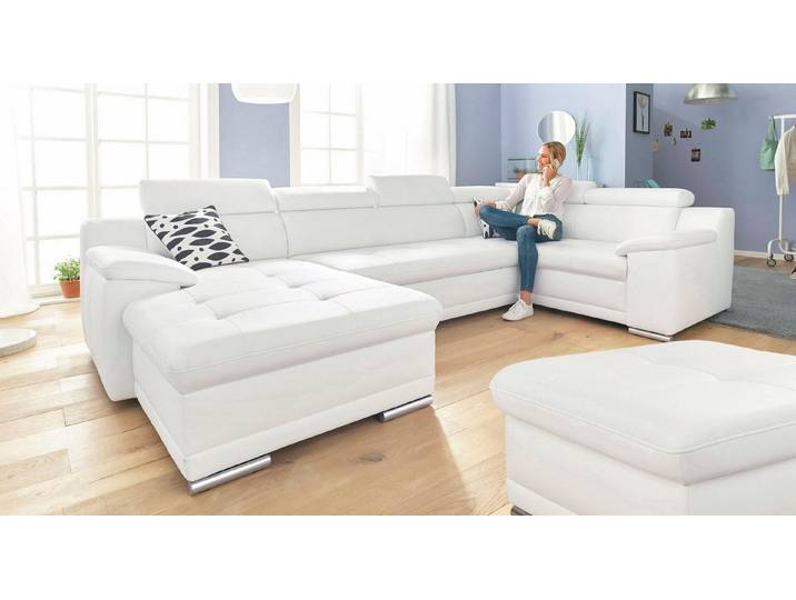 sit&more Wohnlandschaft Andiamo U-Form, B: 336 cm, Kopfteilverstellung, XXL-Sofa, optional Schlaffunktion, frei stellbar, Couch für Wohnkomfort