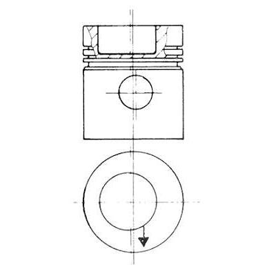 Kolbenschmidt Kolben [Hersteller-Nr. 93831606] für Mercedes-Benz