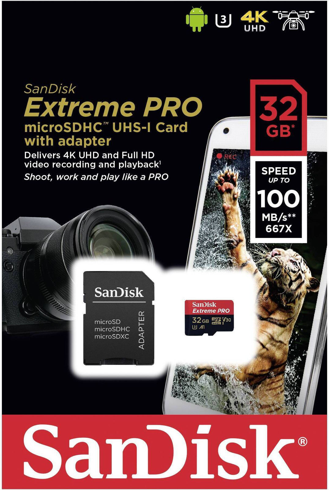 SanDisk Geheugenkaart SDSQXCG-032G-GN6MA