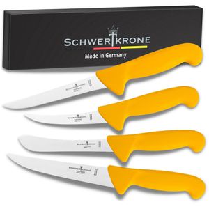 Schwertkrone Messerset SK40301, mit Edelstahlklinge, mit Kunststoffgriff, 4-teilig