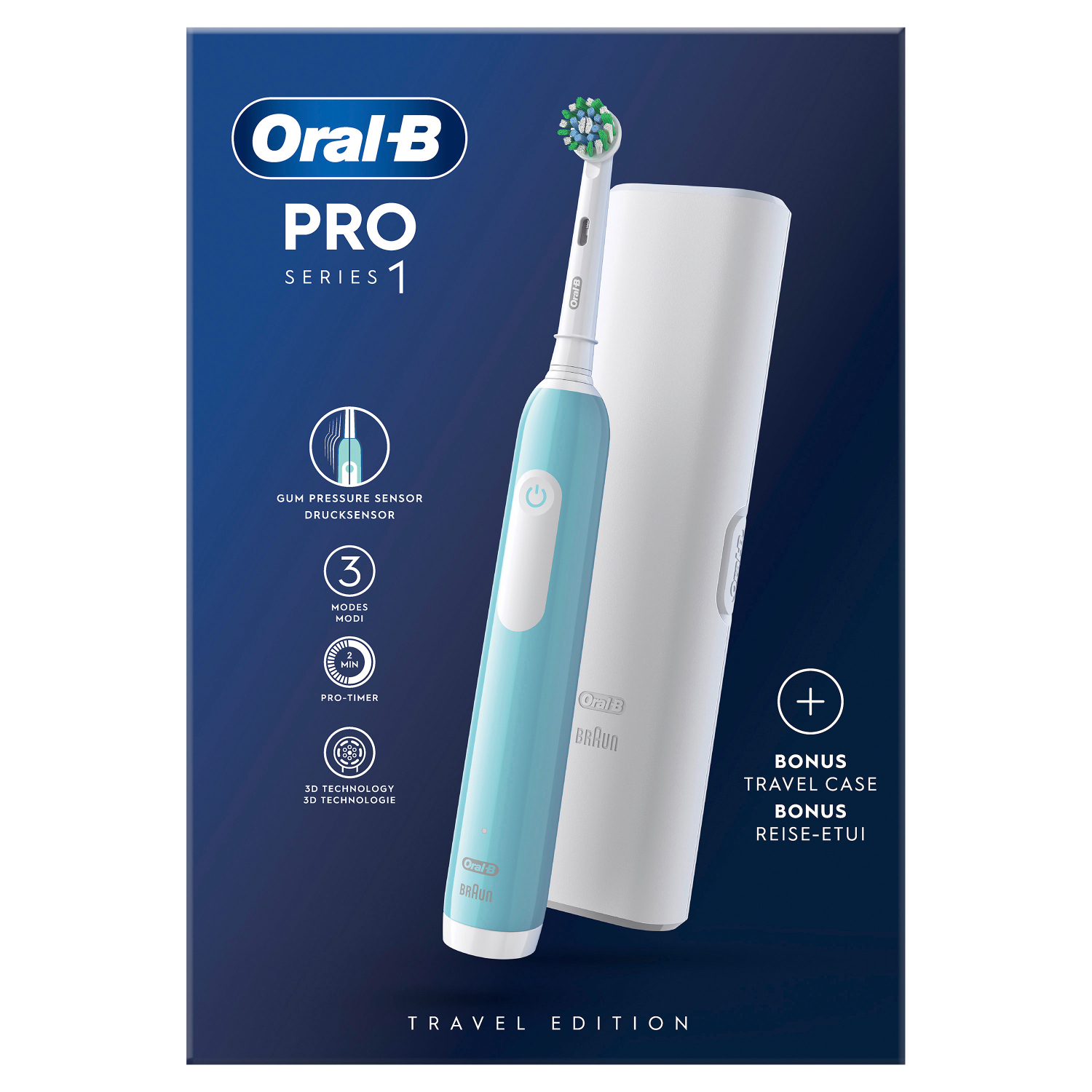 Oral-B Pro 1 Cross Action Caribbean Blue Elektrische Zahnbürste
